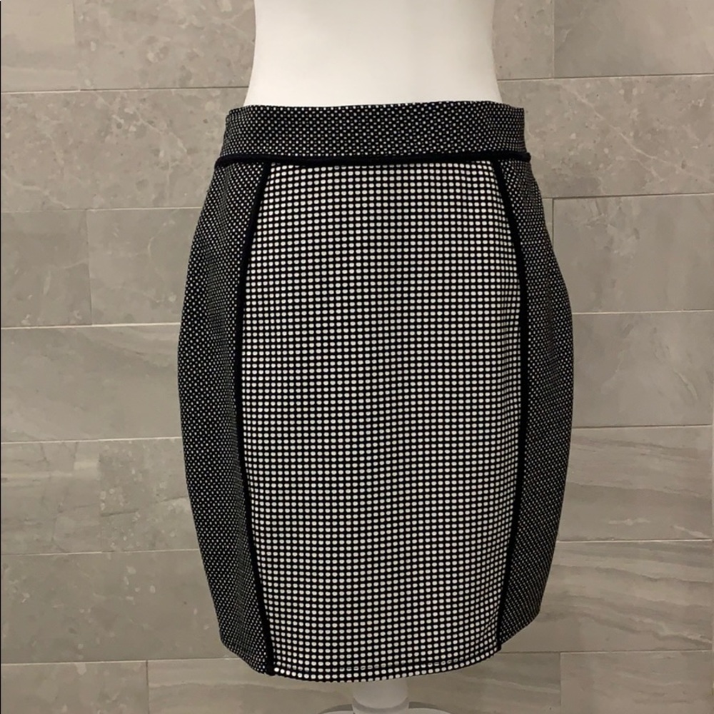 Bailey 44 Black White Skirt Large L or Medium M